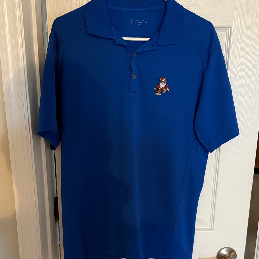 Nike Royal Blue Polo Shirt with Embroidered Design